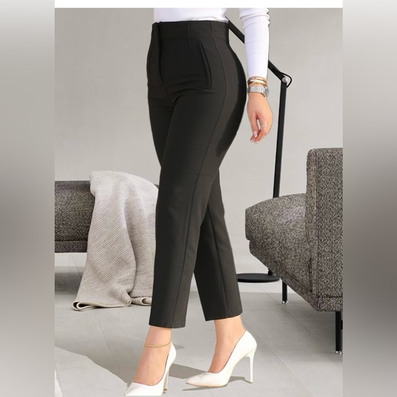 Hight Waist Pants stretch Color White brand new size S M L special office work - Picture 10 of 16